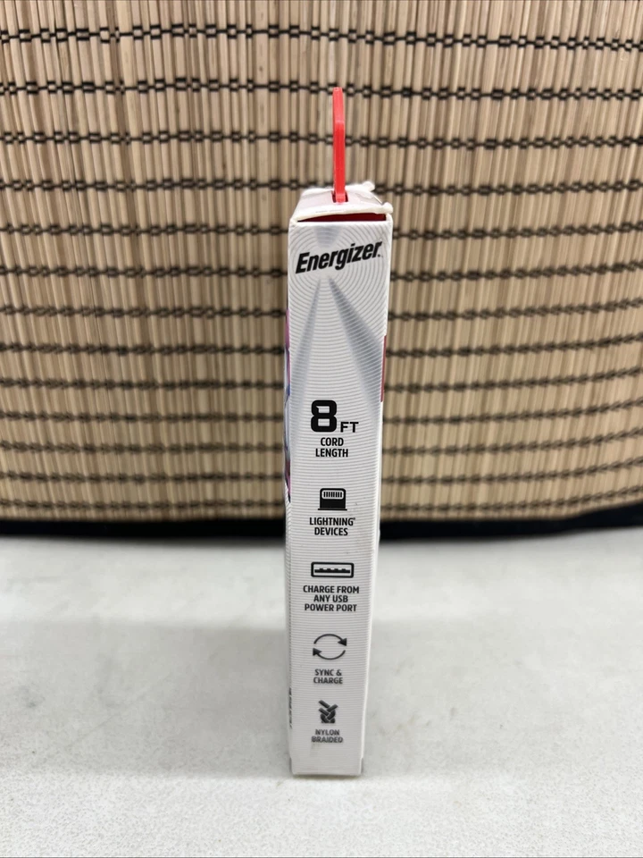 Energizer Lightin Sync and Charge Nylon Braided Usb Cable 8 foot Sealed - Image 4 of 4