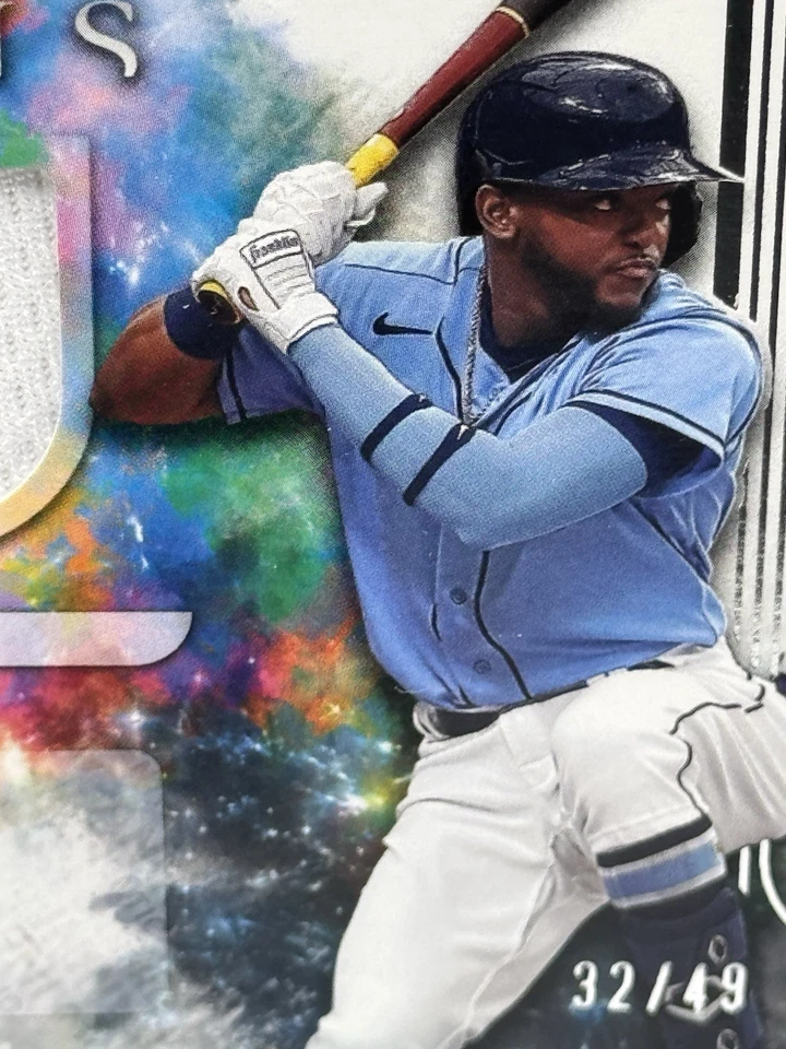 2022 Panini Origins Rookie Jumbo Material Autographs Vidal Brujan #OJM-VB /49 RC - Image 2 of 3