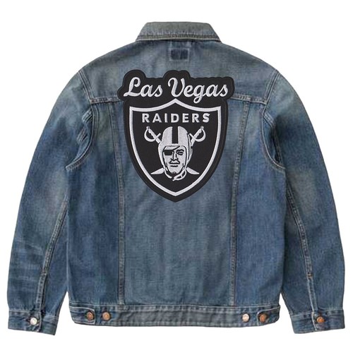 Las Vegas Raiders Nation riesige Größe 11,0"x12,1" Nähen bestickt Bügelbild Patches - Bild 5 von 12