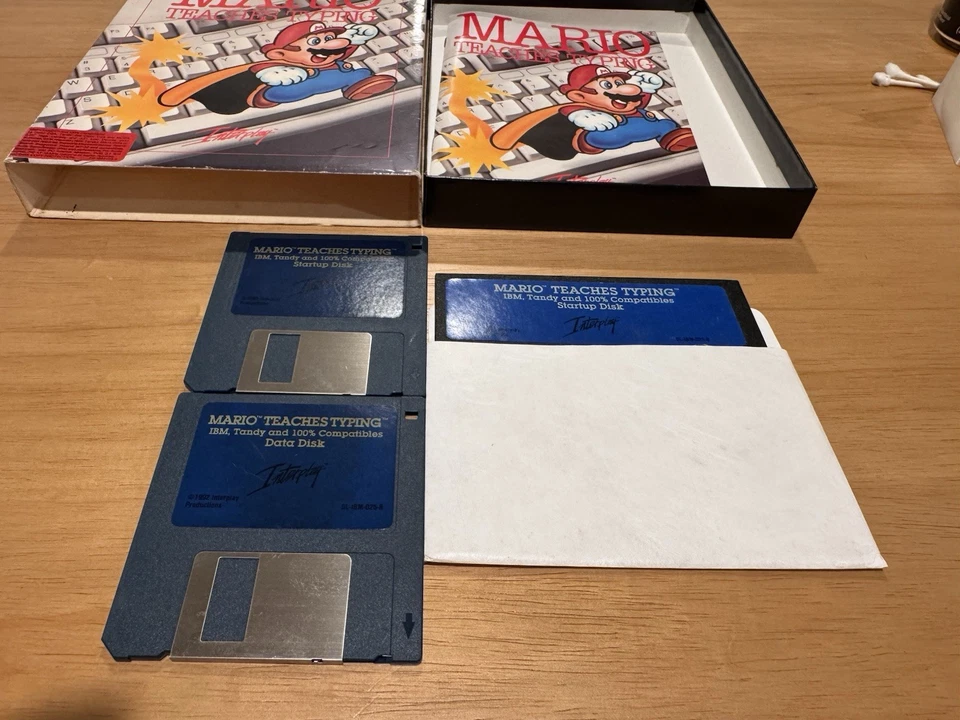 Mario Teaches Typing 3.5” & 5.25” Computer Disks IBM/Tandy/DOS 3.1 - Image 4 of 4
