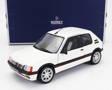Peugeot 205 1.9 GTI Meije White Bianco 1989 Norev 1:18 Nuovo Die-cast
