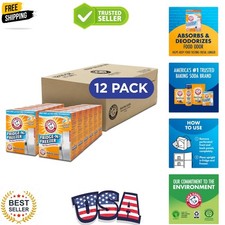 Baking Soda Fridge-n-Freezer Odor Absorber, Orange 14 oz, Pack of 12