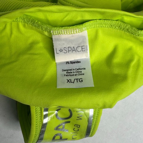 L*Space Frenchi Bikini Bottom in Acid Green NWOT Size XL - Picture 5 of 5