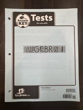 BJU Algebra 1 Test Answers