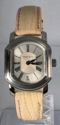 TIFFANY&CO  SWISS MADE MARK COUPE WOMEN'S ST STEEL WATER RESISTAN SILVER DIAL  