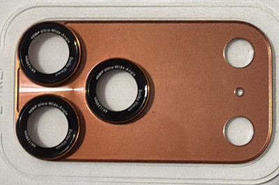 DAVIC Metallic Rose Gold Camera Lens Protector for iPhone 17  