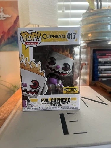 Funko Pop! Vinyl Cuphead Evil Cuphead #417 Hot Topic Exclusive Vinyl Figure