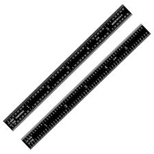 6" Stainless Steel Ruler, 1/50" Thick X 1/2" Wide, Measurement Accuracy 1/32",1/