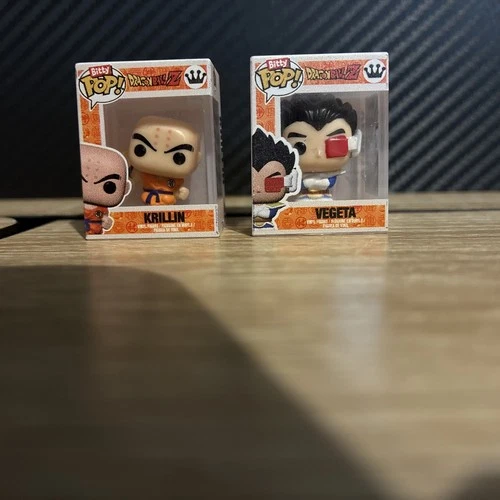 FUNKO DRAGONBALL Z BITTY POP  "VEGETA" "HYPER RARE" VARIANT and KRILLIN