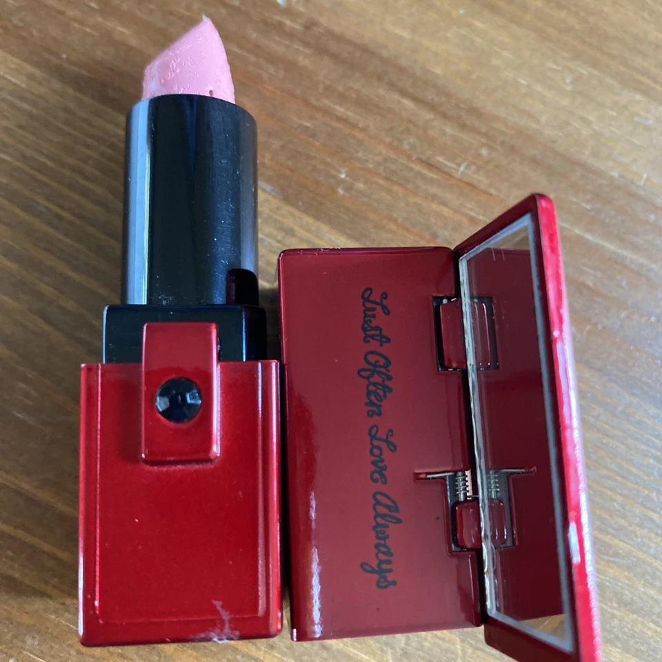 💋 Lápiz labial vintage Lola Lip Crème “Tea Rose” abatible espejo Foto 4 de 4