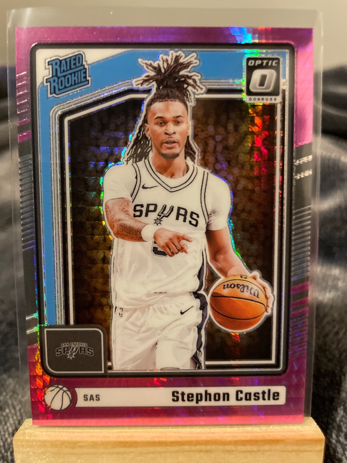2024-25 Panini Donruss Optic - Rated Rookie Stephon Castle #254 Pink Hyper Prizm