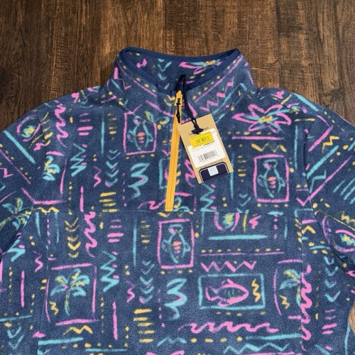 NWT Chubbies Chilly Vibe Quarter Zip Fleece Pullover Graphic Print Men's Large - Picture 9 of 13