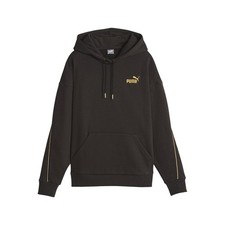 PUMA Essentials Minimal Gold Pullover Hoodie Womens Black Casual Outerwear 68001
