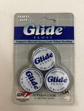 Vintage Glide Floss Travel Size ADA Made In USA Dated 1997 No Shred 30 Meters