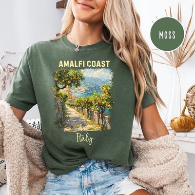 Amalfi Coast Italy T-Shirt Travel Gift for Italia Trip Lovers  Tee
