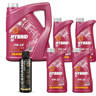 9L MANNOL Motoröl HYBRID SP 0W-16 Inkl. Additive Ceramo Ester 9829