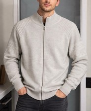 NWT INC International Concepts Light Gray Full-Zip Sweater XXL