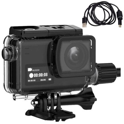 30M Waterproof Diving Case Cover with Charging Cable for SJCAM SJ8 Plus Pro Air