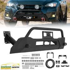 For Subaru Crosstrek 2018-2024 Front Bumper Assembly Winch Bumper Body Armor New