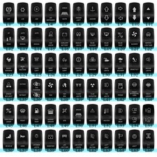 Rocker Switch Cover Replaced Laser Etched Cap ONLY Car Marine Boat Waterproof