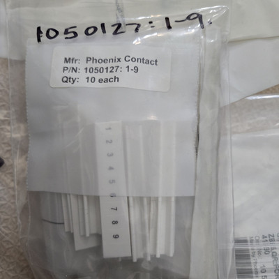 40x Phoenix Contact 1050127 Zack Marker Strip, ZB, ZBF Series 1 - 9