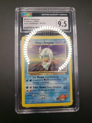 Pokémon Gym Challenge Unlimited Regular Misty's Dewgong 54/132 CGC 9.5 PK2797
