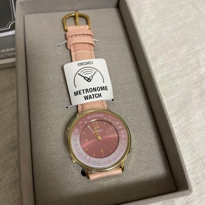 Seiko SMW002BP Metronome Limited Edition Uhr Casual Up Style Pink 36,5mm Neu