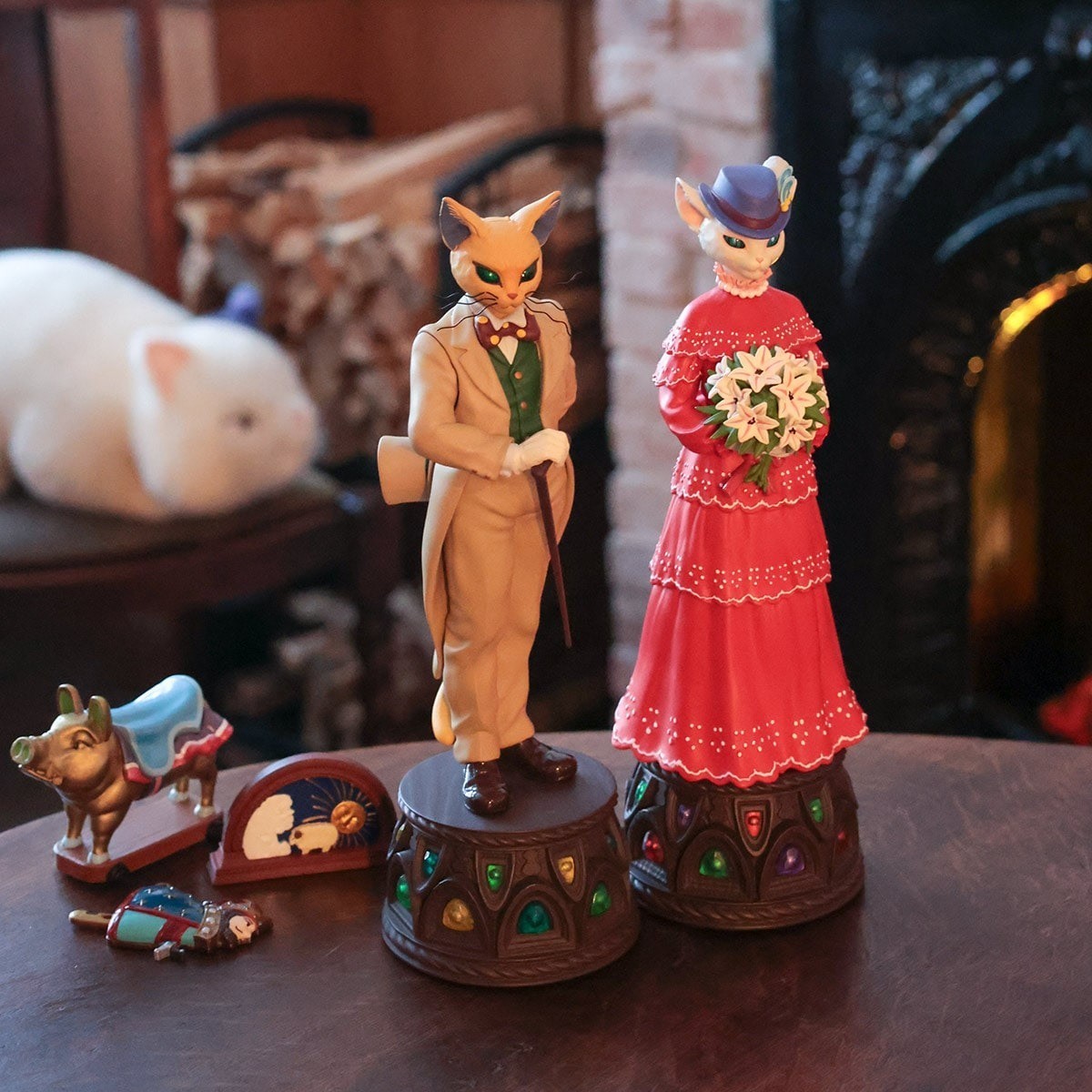 Studio Ghibli Whisper of the Heart Music Box Baron Doll & Louise 