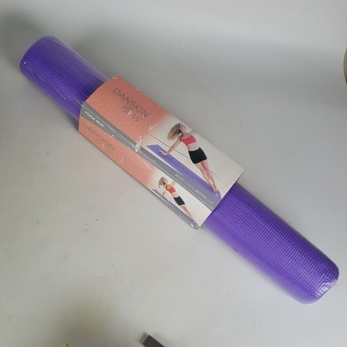 Danskin Yoga Mat Now Non Slip Purple Exercise 68 x 24" Durable Fitness Sealed - 第 9/9 張圖片
