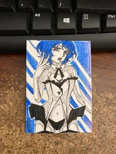 ACEO Original Mixed Media Painting Art Card ATC #9