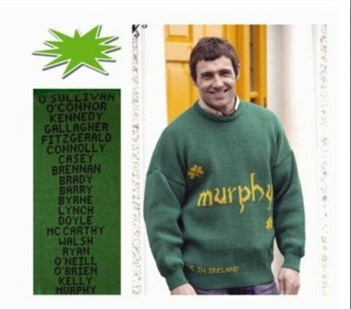 Last Name LYNCH Green Irish Sweater MADE IN IRELAND NWT On Clearance! - Bild 2 von 4