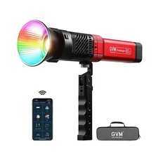 GVM PD60C RGB Studio Lights, 60W COB Photography Lighting, Portable Led Video...