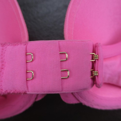 Betsey Johnson Bra 32C Pink Padded Underwire Adjustable Clasp Back - Picture 9 of 12