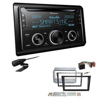 Pioneer Autoradio CD Bluetooth USB Einbauset FüR Opel Corsa C 2000-2006 Charcoal