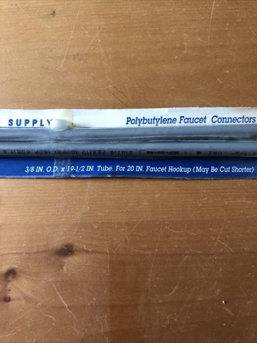 Merflex Water Supply Line - Polybutylene Faucet Connectors 3/8” X 19.5”, NEW - 第 3/4 張圖片