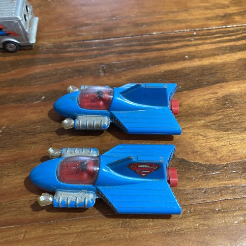 De colección 1979 Corgi Juniors Superman Supermobile DC Comics jets y furgoneta de trabajo - Imagen 2 de 8