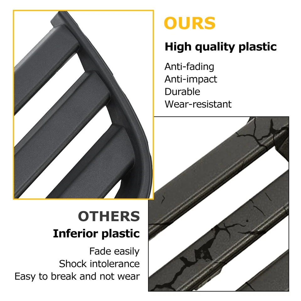 Parachoques delantero rejilla radiador texturizada negra para Ford Transit Connect 2010-2014 Foto 2 de 4