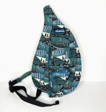 KAVU Rope Sling Bag Crossbody Adjustable Canvas Backpack Hiking Walking Pack