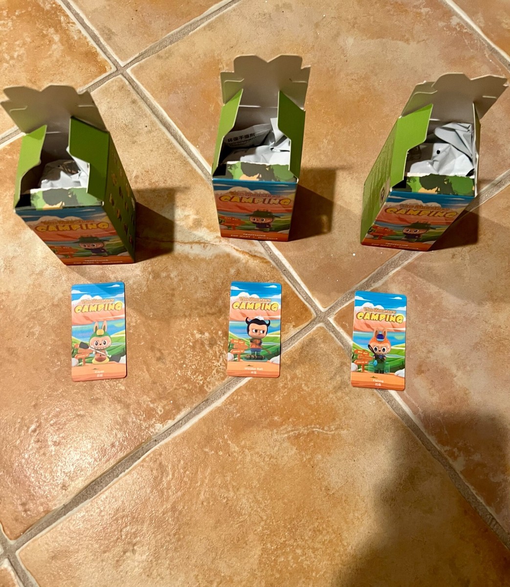 3 SET POP MART Labubu The Monsters Camping Series Blind Box
