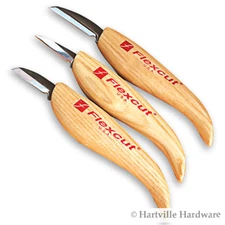 Flexcut #KN500 3-Knife Starter Carving Set 