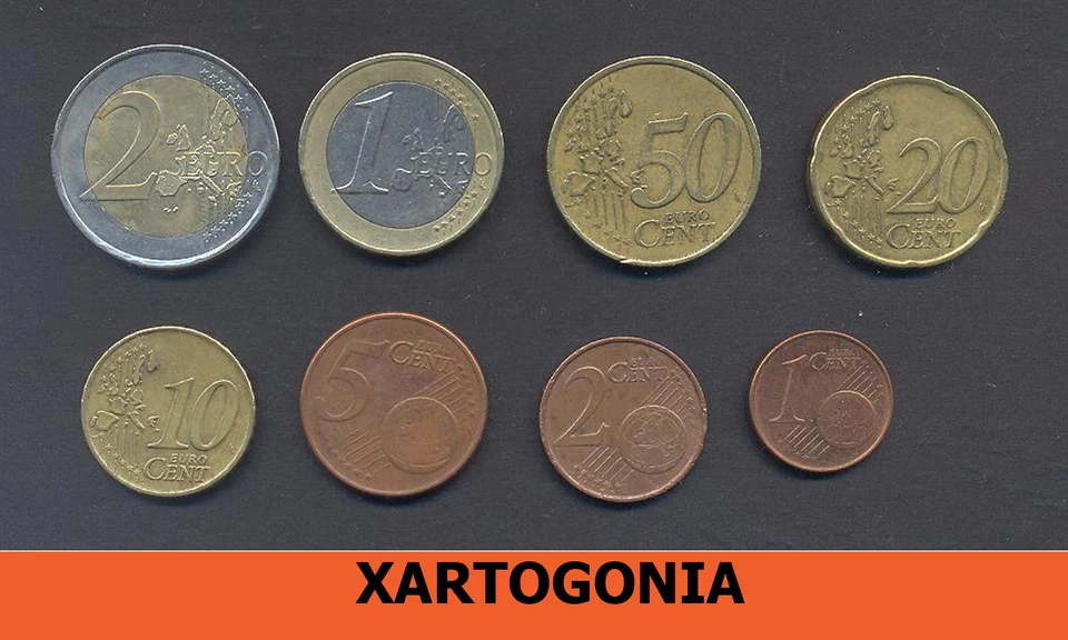 MONEDAS GRECIA, JUEGO COMPLETO 2002, 1,2 EUROS, 50, 20, 10, 5, 2,1 LEPTA (CENTAVOS), F Foto 2 de 2