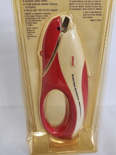 New Singer Electric Fabric Push Button Scissors 80596 - Picture 4 of 4