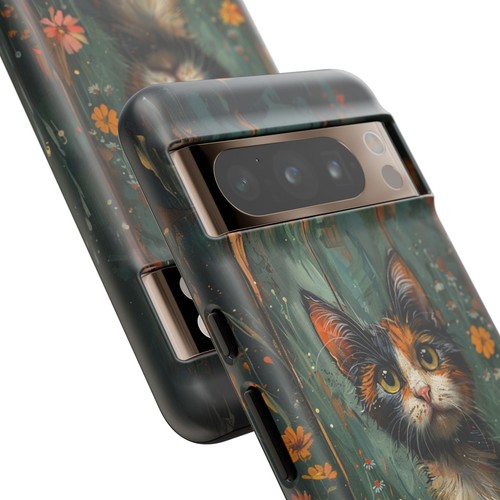 For iPhone | Samsung Galaxy | Pixel Phone Case - Calico Cat Flowers Pastel - 第 246/256 張圖片