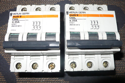 Disjoncteur Triphasé Merlin Gerin – 20A – Occasion Fonctionnel