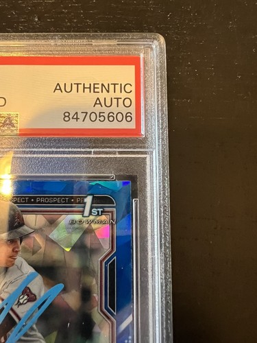 JORDAN LAWLER 2021 BOWMAN CHROME SAPPHIRE 1ST AUTO PSA AUTHENTIC ROOKIE TOPPS🔥 - Picture 5 of 7
