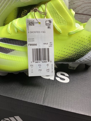 ADIDAS X GHOSTED .1 SG FW6890 football boots soccer cleats Sz 7 - Picture 5 of 5