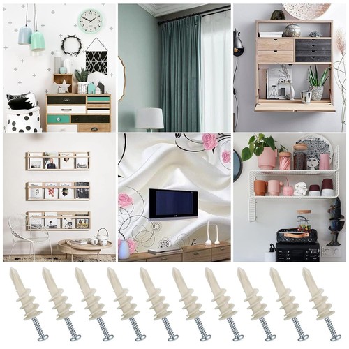 104 Pcs Wall Anchors and Screws for Drywall52 x #8 Self Drilling Drywall 52 x - Picture 7 of 7