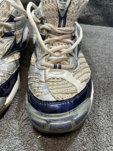 Mizuno Wave Lightning 6 Size US 9.5 EU 40.5 Women's Volleyball Shoes Silver/Navy - Bild 3 von 24