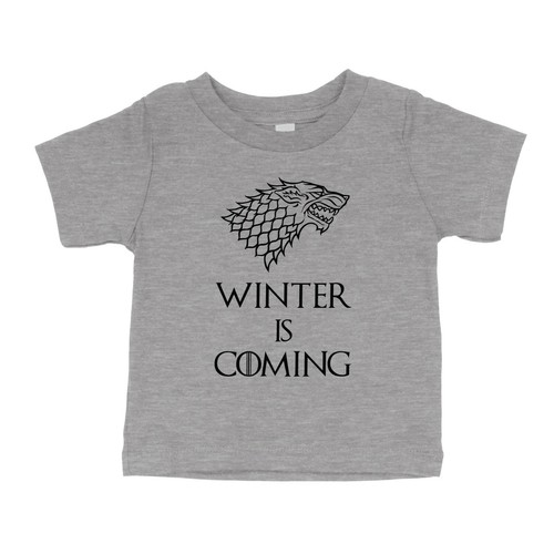 Winter is Coming Youth Toddler Kids Tee T-Shirt Graphic Printed Gift House Stark - Picture 11 of 15