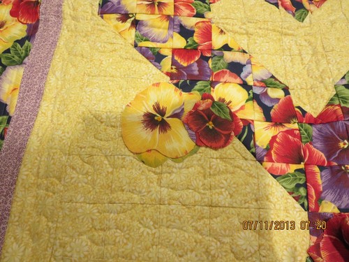 VINTAGE HAND & MACHINE QUILTED WALL HANGING QUILT --28" SQUARE---#Y21A-4 - Picture 11 of 24